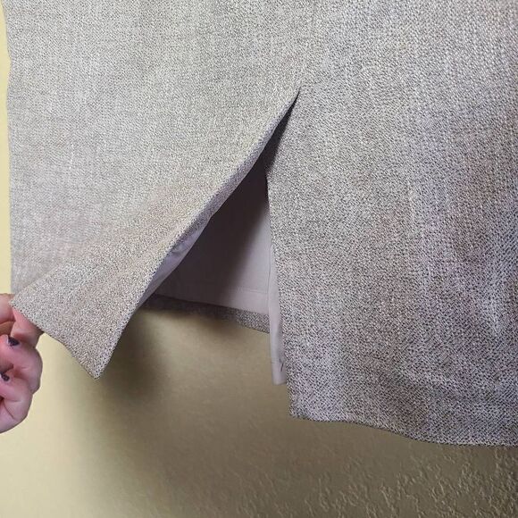 Ann Taylor Linen Blend Pencil Skirt - Picture 6 of 8